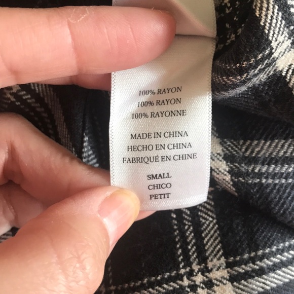 RAILS Hunter Plaid Flannel Shirt in Gray/Black - Picture 6 of 6